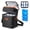 Black, variant on Breastmilk Cooler Bag Insulated with Ice Pack, Holds 6 Bottles Up to 9 Ounce, Waterproof Leak-Proof Double Layer Bottle Tote with Strap for Nursing & Working Moms Cream
