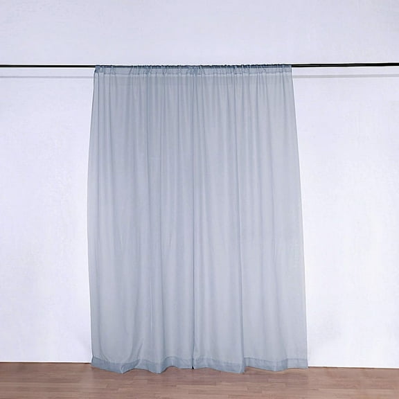 BalsaCircle 10 feet x 10 feet Sheer Voile Backdrop Drapes Curtains 2 Panels 5x10 feet Party