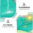thumbnail image 3 of SDJPOI 2-3 Seater Porch Swing Replacement Cushion, Thicken 4" Waterproof Outdoor Bench Cushions with Backrest for Outdoor Furniture, 3 of 7