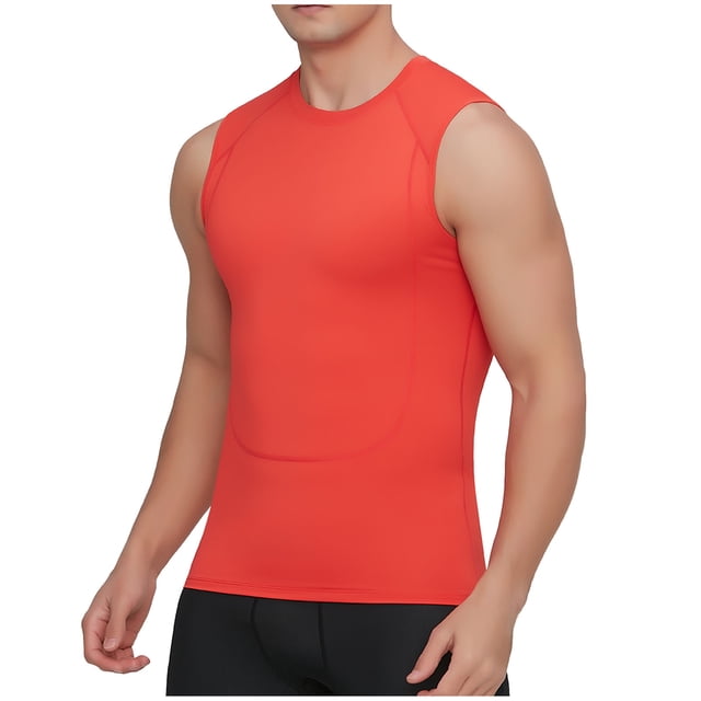 aidice Mens Tank Tops Compression Sleeveless Quick Drying T Shirts Summer Causal Slim Undershirts Workout Gym Running Tees