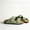 Green, variant on Womens Slide Sandals Double Adjustable Buckle Faux Leather Sandals with Cork Footbed, Cushioned Arch Support, Lightweight Non-Slip Casual Summer Walking Sandals