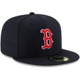 thumbnail image 3 of Youth New Era Navy Boston Red Sox Authentic Collection On-Field Game 59FIFTY Fitted Hat, 3 of 6
