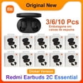 thumbnail image 2 of 3/6/10 piezas Xiaomi Global Redmi Earbuds 2C Essential Auriculares inalámbricos verdaderos Auriculares Bluetooth con micrófono para correr y hacer deporte, 2 of 5