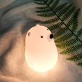 thumbnail image 4 of Luz nocturna para niños, linda lámpara de silicona con forma de oso para bebés y niños pequeños, luz nocturna de animales para niños y niñas, luz nocturna blanda para dormitorio y habitación de niños, 4 of 5