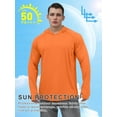 thumbnail image 4 of Sanmadrola Mens UPF 50+ Sun Protection Hoodie Fishing Shirts for Men Long Sleeve SPF Hiking Running Workout Thumbhole Shirt Hooded Quick Dry Lightweight, 4 of 8