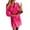 Hot Pink, variant on Blazers for Women Long Sleeve Double Breasted Lapel Collar Suit Jacket Fall Casual Work Office Coat