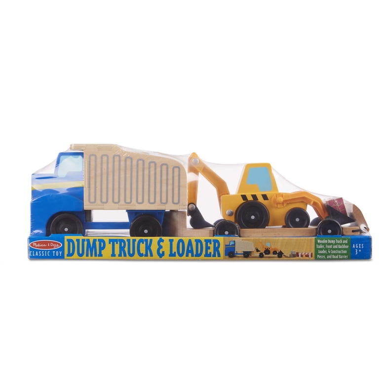 Melissa & Doug Wooden Dump Truck & Loader Construction Set photo 3