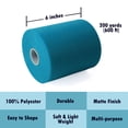thumbnail image 3 of Craft And Party- Turquoise 6" x 200 yards Tulle Roll Fabric Spool - Tutu Wedding Gift Craft Bow Decoration, 3 of 5