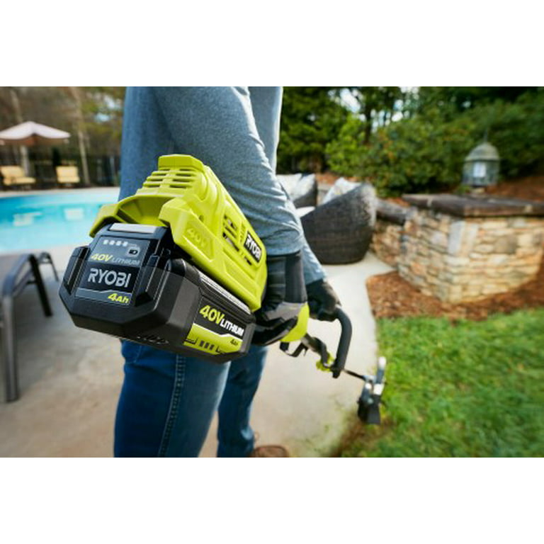 Erklæring Overgivelse genetisk 40-Volt Lithium-Ion Cordless Attachment Capable String Trimmer with 4.0 Ah  Battery and Charger Included - Walmart.com