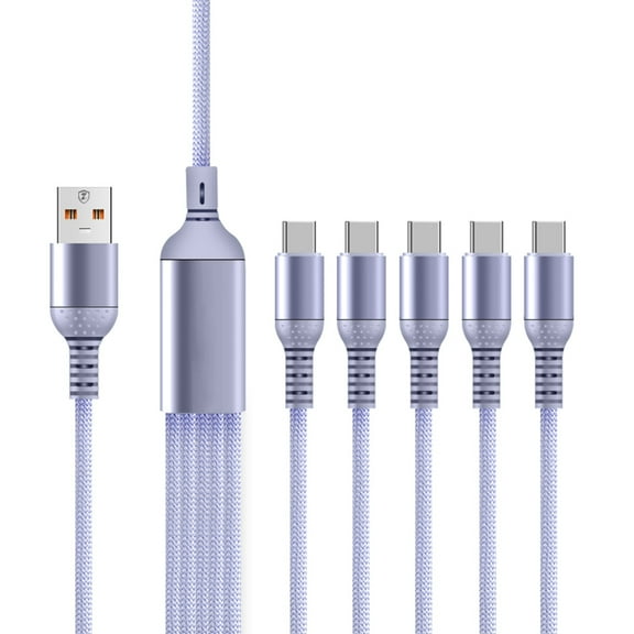 FEAMOS USB C to USB Cable Fast Charging, 63''/1.6M USB Type C DataSync Cord with 5 USB C Cable,for Phone Tablets