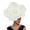 White, variant on ibiyuan Fascinators Hats for Women Tea Party Women Wedding Floral Mesh Hair Clip Elegant Stylish Headband Fashion Decorative Headwear for Tea Party And Banquet