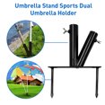 thumbnail image 2 of Sports Dual Umbrella Holder - Black, 2 of 4