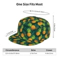 thumbnail image 6 of Gaeub Pineapples with Palm Leaves Flat Bill Snapback Hats Baseball Caps with Adjustable for Running Workouts and Outdoor Activities, 6 of 9