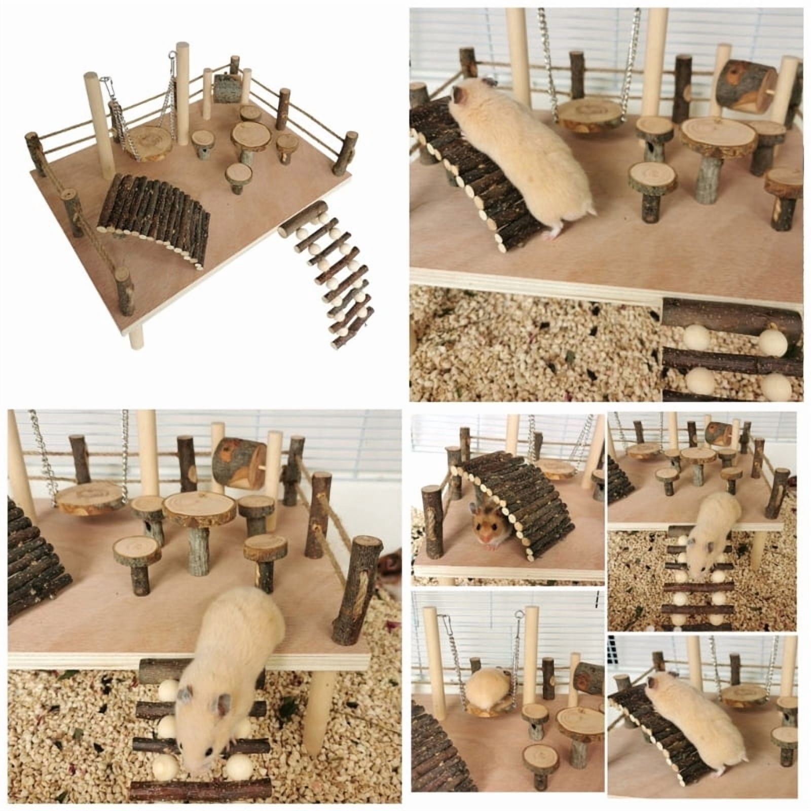 Platform Toy Expand Hamster Living Space Giving Them Room to Climb Explore Rest