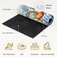 thumbnail image 6 of Round Area Rugs 5Ft, Fall Coastal Pumpkins Non-Slip Washable Circle Rugs Carpet, Ocean Nautical Coral Wood Grain Indoor Outdoor Rug Floor Mats Throw Runner for Bedroom Living Room Bathroom, 6 of 8