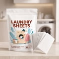 thumbnail image 5 of Eolstice Laundry Detergent Sheets, Plastic Free Washing Strips, Travel Laundry Soap Paper, Portable Clothes Cleaning Tablets, Dissolvable Washer Sheets, 5 of 7