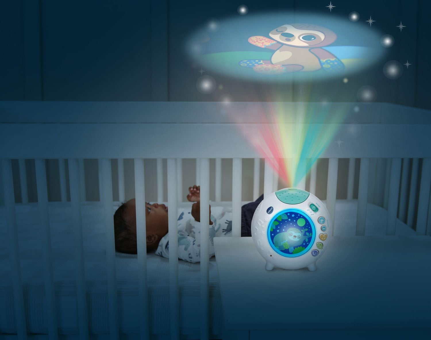 VTech Soothing Slumbers Sloth Projector™ - Baby Sleep Soother & Night Light - English Version