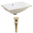 thumbnail image 1 of American Imaginations AI-24780 20.75 in. Rectangle Undermount Sink Set in White - Gold Hardware, 1 of 1