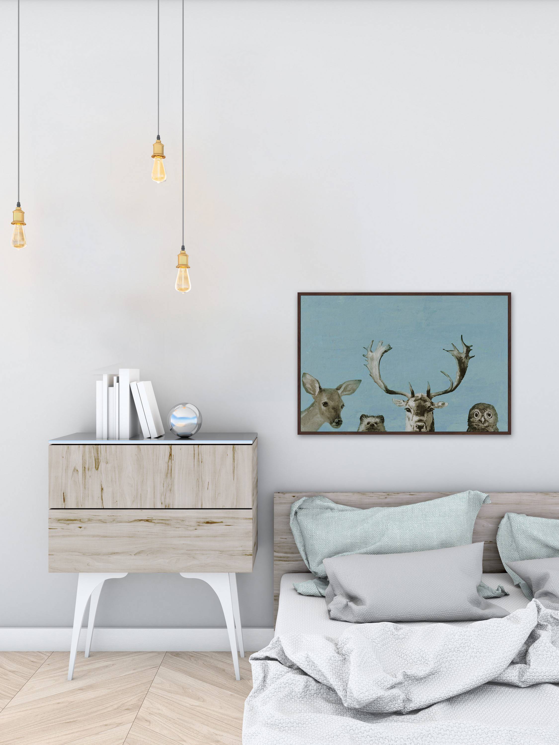 I Can't See II Floater Framed Painting Print on Canvas