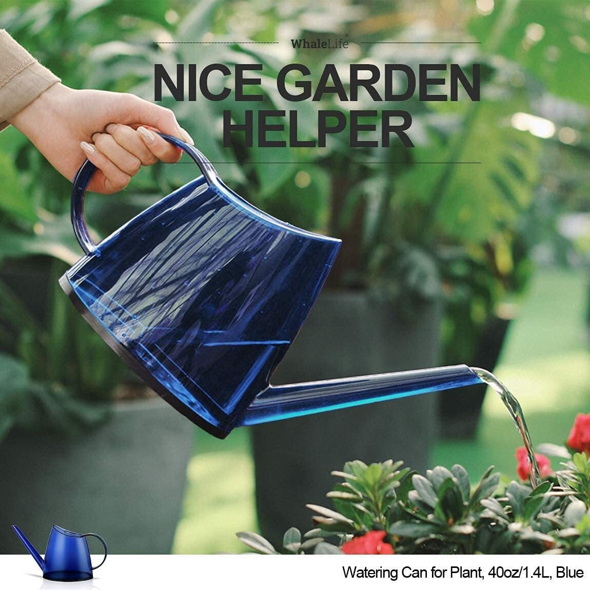 Indoor Watering Can for House Bonsai Plants (1.4L, Green)