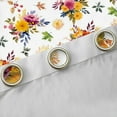 thumbnail image 4 of Homewish Autumn Fall Pumpkin Blackout Curtains Set of 2 (52x84 Each),Rustic Farmhouse Cabin Window Curtains,Colorful Country Floral Curtains and Drapes For Girl Boy,Super Cozy Room Decor, 4 of 6