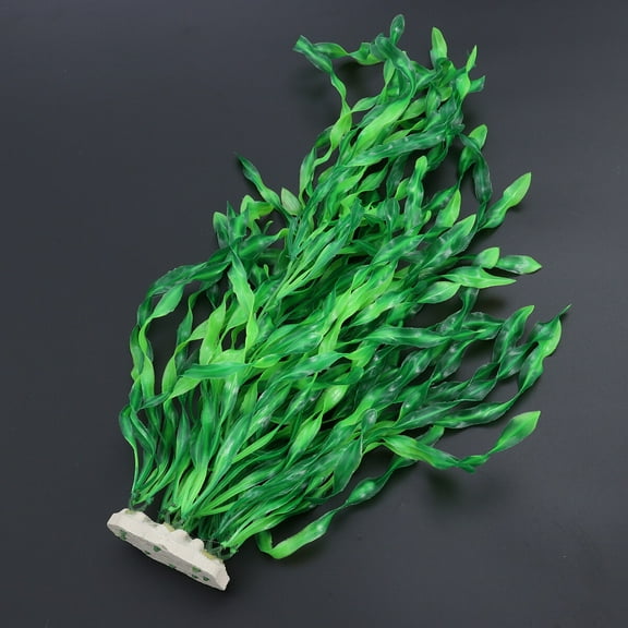 ROMANSENTIAL 1Set Green Plastic Aquarium Plants For Fish Tank Decoration Durable Material