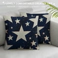 thumbnail image 3 of Qinduosi of July Pillow Covers Blue and White Patriotic Stars Outdoor Decor Throw Pillows for Couch American Flag Independence Day Pillowcase Decorative Cushion Case for Sofa Bed White, 3 of 5