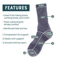 thumbnail image 4 of MERIWOOL 3 Pairs Merino Wool Blend Socks - Choose Your Size, 4 of 9