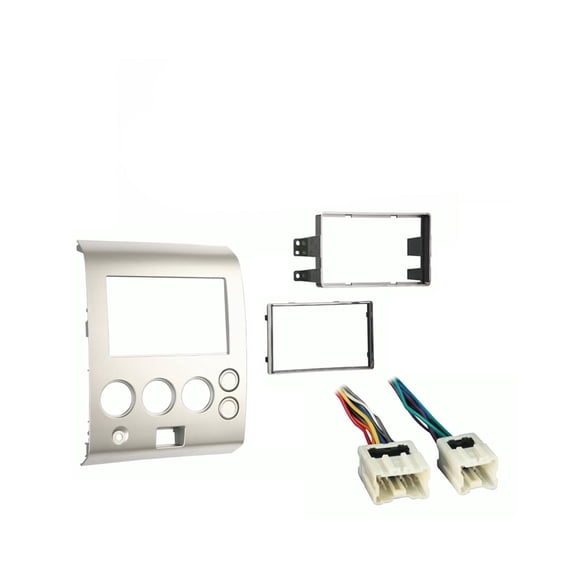 Fits Nissan Armada Pathfinder 2004-2005 Metra Double DIN Dash Kit with Harmony Radio Harness