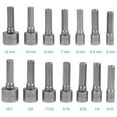 thumbnail image 2 of GOOHOCHY Impact Nut Driver Set 14pcs Socket Adapter For Drill 3/16 Inch To 12mm Socket Nut Driver Bit Set, 2 of 5