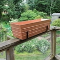 thumbnail image 3 of Achla C21C-K6 2 x 6 Railings Flower Box with Brackets, Copper - Large, 3 of 3