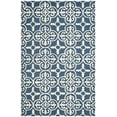 thumbnail image 2 of SAFAVIEH Cambridge Kimberly Geometric Wool Area Rug, Navy/Ivory, 5' x 8', 2 of 7
