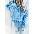 thumbnail image 4 of Hoodies Woman Women Plus Size Tie-Dye Printed Gradient Pullover Long Sleeve Sweatshirt Top, 4 of 9