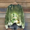 thumbnail image 4 of Wutalume Women's Funny Ugly Christmas Sweater, Round Neck Christmas Jumper with Holiday Prints, Festive Party Costume, Cozy Winter Pullover for Christmas and Seasonal Gatherings,Green 2XL, 4 of 4