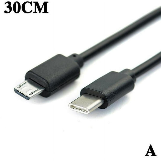 TQEHS Cable de datos de carga OTG con sincronización USB-C tipo C a micro USB macho, la mejor transferencia D2Q2