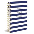 thumbnail image 3 of Cuaderno con espiral Graphique | Haz que sucedan | Rayas azul | Papel premium | Regalo genial | 160 páginas | 6.25"x8.25", 3 of 3