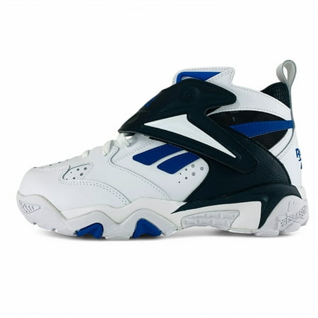 Reebok Preseason 94 Mid White Blue Black Men's Shoes Sneakers 100202789, Men's U.S. Shoe Size 9