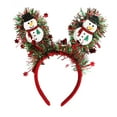 thumbnail image 2 of Dserfhy Christmas Headband for Women Girls Holiday Tree/Reindeer/Snowman/Bell Hair Aceessory with Tinsel for Xmas Party Favor, 2 of 8