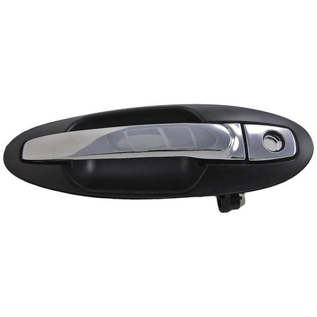 Dorman 82421 Front Passenger Side Exterior Door Handle for Specific Kia Models Chrome Lever and Black Housing