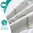 thumbnail image 3 of Cubrecolchón Protector de Cama Individual de Bambú Impermeable 3D Transpirable y Lavable | Hecho en México por Colchones Dorm® | 18 Certificaciones Internacionales, 3 of 5