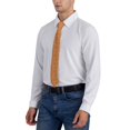 thumbnail image 6 of Yiaed Hand-drawn Pumpkin with Flowers Print Men's Ties Silk Business Necktie for Husband Father Valentine's day Father's Day Gift, 6 of 7