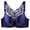 Navy Sports Bras, variant on Front Closure Bras for Seniors Racerback Lace Butterfly Embroidered Breathable Supportive Plunge Everyday Bras