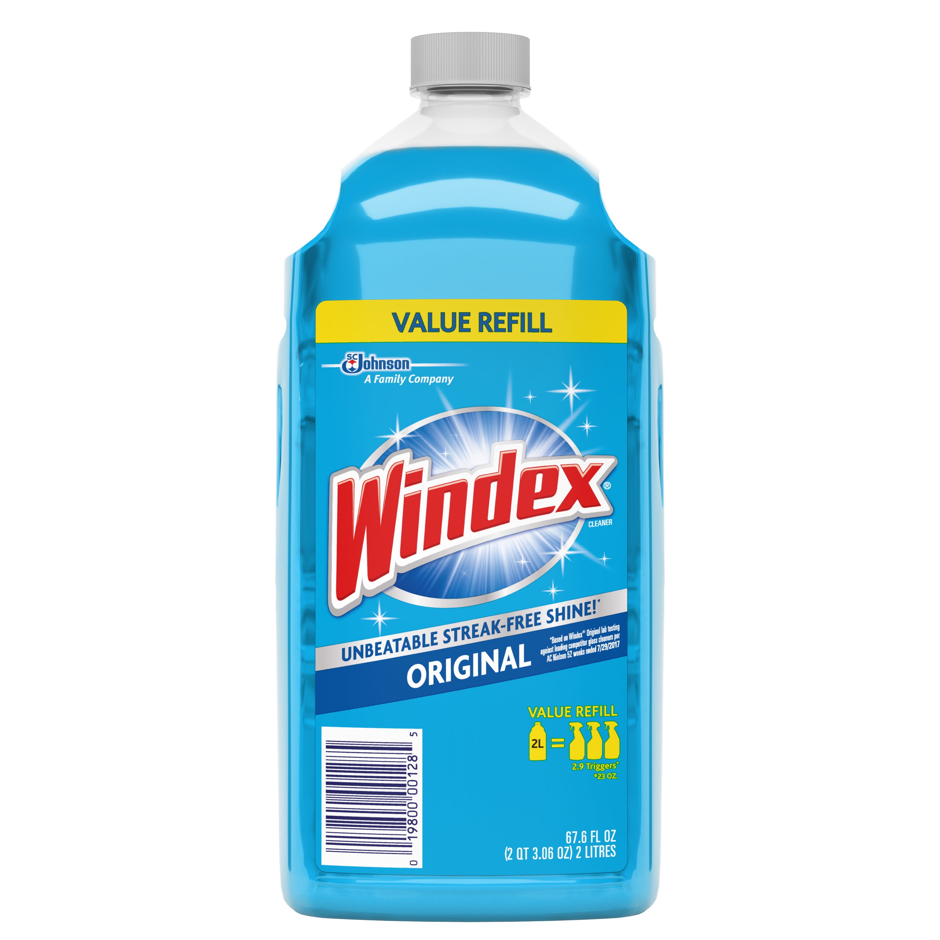 Windex Gl Cleaner Refill Vinegar 2 L