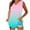 Pink, variant on Women Pullover Tank Tops Lightweight Stretch V-neck Sleeveless Gradient Color Lounge Loose Summer Relaxed Blouse Fitted Cool Wide Strap Trendy Camisole