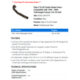 thumbnail image 2 of Line-3 To Oil Cooler Heater Hose - Compatible with 1998 - 2005 Volkswagen Passat 2.8L V6 GAS 1999 2000 2001 2002 2003 2004, 2 of 2