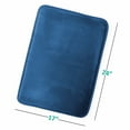 thumbnail image 6 of Nestl Absorbent Memory Foam Bath Mat Set Bathroom Rug, Blue, 17"x24", 6 of 6
