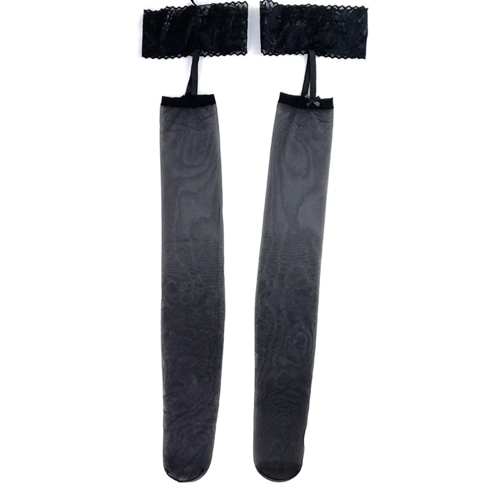Garter Belts For Thigh Highs Black Stockings For Women Thigh High Stockings  Thigh High Socks Black Tights Nylons For Women - Walmart.com