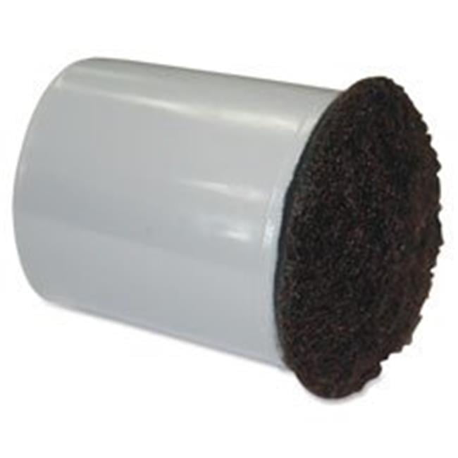 Replacement Chair Tip with Felt, .75 in., 16Bag, Gray