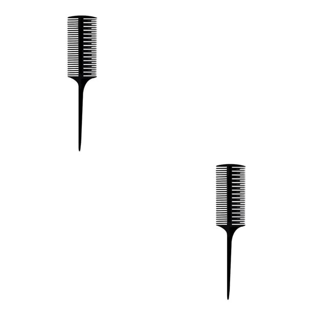 Soidarity Peine resaltador, cepillo de pelo de doble cara para teñir el hogar, barbería, salón, herramientas de peluquería, regalos para estudiantes Type4 NO4 Soidarity CBP196011