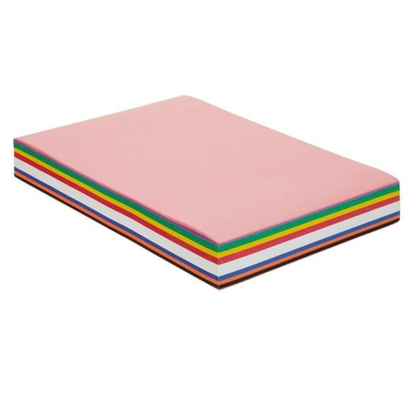 Construction Paper Pack, 10 Assorted Colors, 12 inches x 18 inches, 300 sheets, heavyweight construction paper, crafts, art, kids art, painting, coloring, drawing, crea